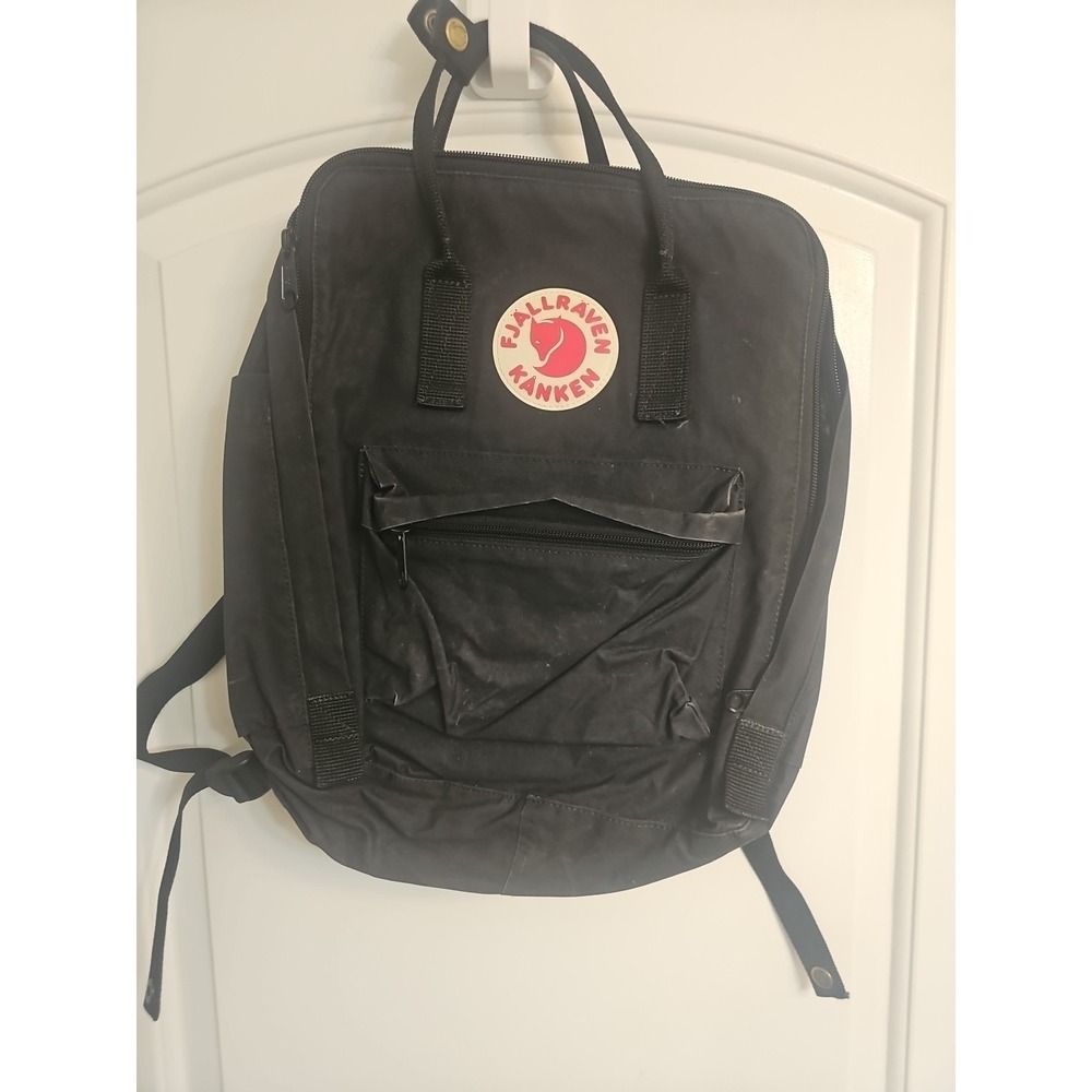 Fjallraven Kanken Backpack Black Sling Bag Tote Adjustable Strap School Sweden